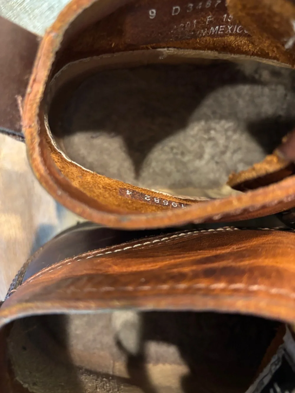 Frye sherling lined men’s lace up leather boot